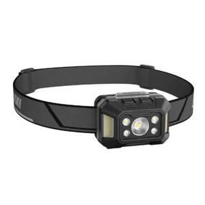 lot 2964 image: Husky 650 Lumens Dual-Power Broad Range LED Headlamp 7 Modes with USB Port and Rechargeable Battery, Black