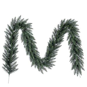 lot 1718 image: Vickerman 9x12 Camdon Fir Artificial Christmas Garland with 240 PVC Tips - Indoor or Outdoor Garland - Faux Holiday Garland Decor - Unlit