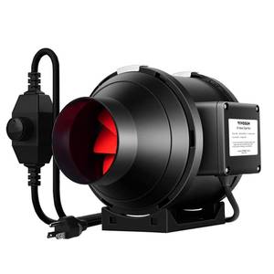 lot 1721 image: VIVOSUN R4 4 Inch 190 CFM Inline Duct Ventilation Fan with Variable Speed Controller for Grow Tent