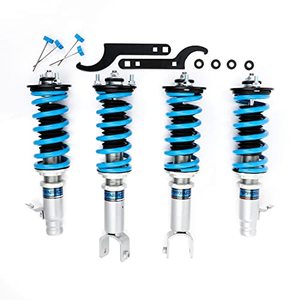 lot 1756 image: FAPO Coilover Adjustable Height Suspension, Mono-Tube, 16 Level Adjustable Damper Compatible with Honda Civic 1992-2000 with Honda DelSol 1993-1997 with Acura Integra 1994-2001