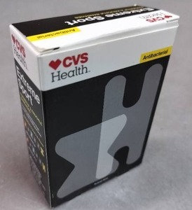 lot 1764 image: Cvs Health Antibacterial Extreme Sport 20 Bandages 1 Inch X 3.25 Inch