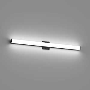 lot 2883 image: Tipace 39.4in Dimmable Modern Black LED Vanity Light Fixtures for Bathroom Over Mirror Lighting (Cold White 6000K)