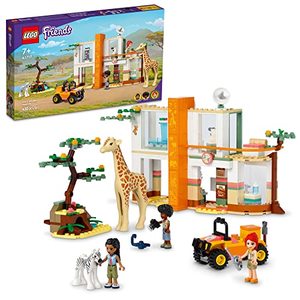 lot 2911 image: LEGO Friends Mias Wildlife Rescue Toy 41717 with Zebra and Giraffe Safari Animal Figures Plus 3 Mini Dolls, Birthday Gift Idea for Kids, Girls & Boys Age 7 Plus Years Old