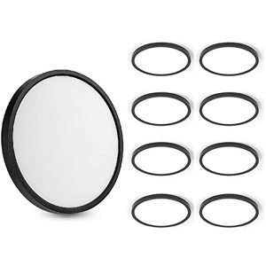 lot 2912 image: TALOYA 18W Ceiling Lights Flush Mount 8 Pack 5000K Black Surface Mount Light Fixture Round for Low Ceilings Closets Foyers Kitchen Laundry Room