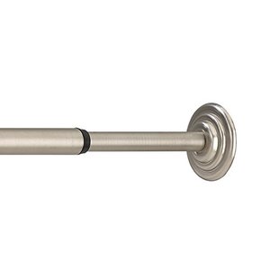 lot 3126 image: Umbra Coretto 12-Inch Tension Drapery Rod for Window, 24 to 36-Inch, Nickel