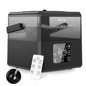 lot 3133 image: Terrug 6L Humidifiers for Bedroom Large Room, Warm & Cool Mist Humidifiers for Home, Quiet Air Humidifier & Essential Oil Diffusers With Remote Control, 360° Nozzle, Last up to 50H, 1-12H Timer(Black)