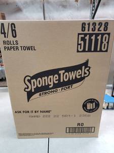 lot 3096 image: SpongeTowels Strong Fort 24 Rolls