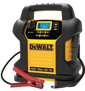lot 2951 image: DEWALT 1600 Peak Amp Jump Starter with Digital Compressor and USB Power Bank