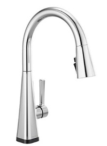 lot 2890 image: Delta Faucet Lenta Gold Kitchen Faucet Touch, Touch Kitchen Faucets with Pull Down Sprayer, Kitchen Sink Faucet, Faucet for Kitchen Sink, Touch2O Technology, 19802TZ-CZ-DST
