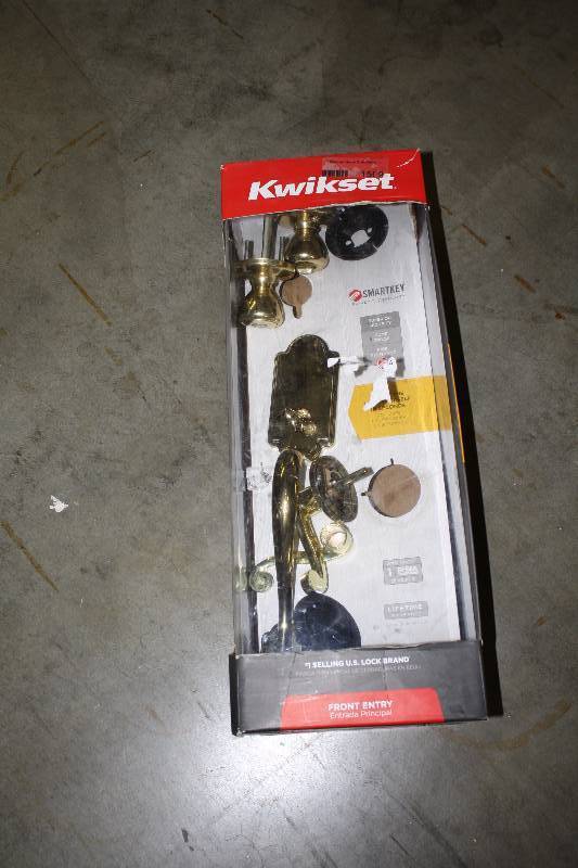 lot 1509 image: KWIKSET FRONT ENTRY DOOR LOCKSET