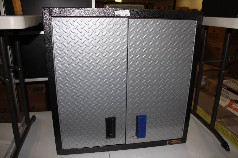lot 1611 image: Gladiator Assembled  Steel Garage Wall Cabinet