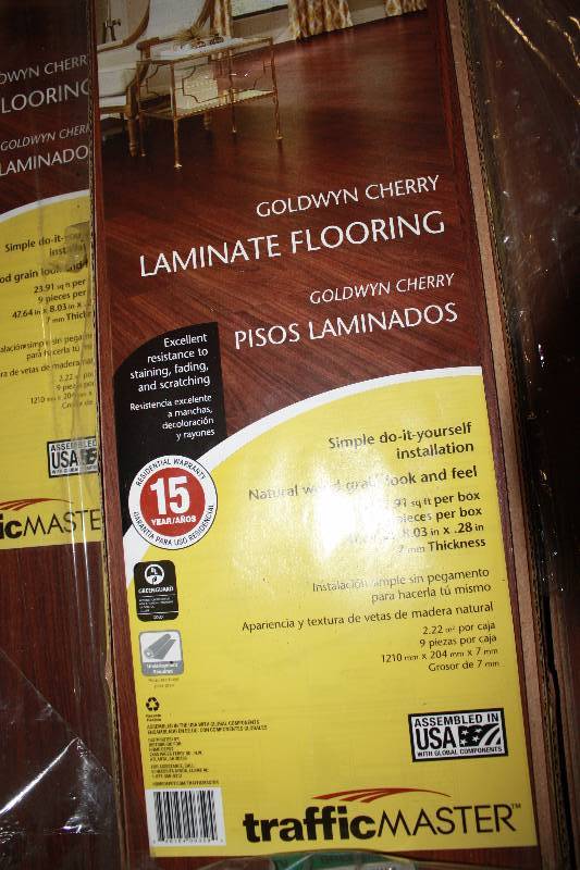lot 1883 image: Goldwyn Cherry 7 mm Thick x 8.03 in. Wide x 47.64 in. Length Laminate Flooring (23.91 sq. ft.  case)