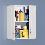 lot 1633 image: ClosetMaid 30 in. H x 24 in. W x 12 in. D White Raised Panel Wall Storage Cabinet
