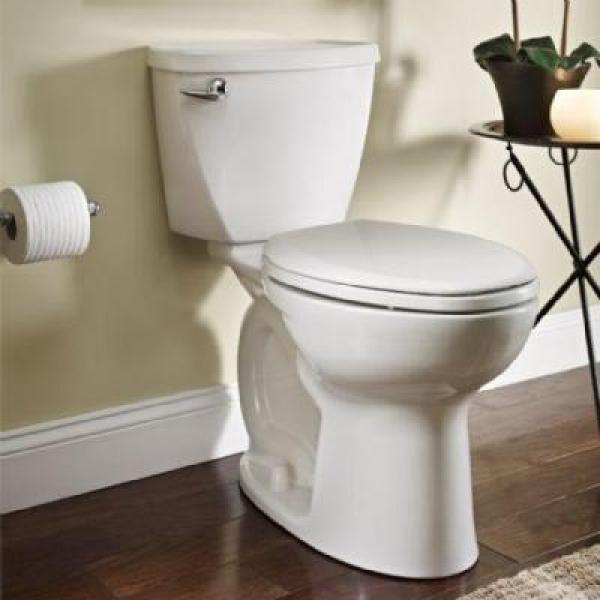 lot 1896 image: American Standard Toilet Cadet Right Height (Tall)  2-piece Elongated Toilet in White