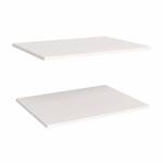 Impressions 25 in. Deluxe Extra Shelves in White (2-Pack)