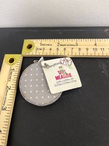 lot 1027 image: 2.25 L x 2.25 W x .5 H Everything Mary Tape Measure