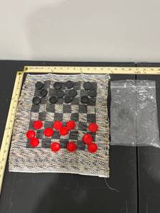 lot 1030 image: 14 x 13 Polypropylene Small Checker Board Great For Travel