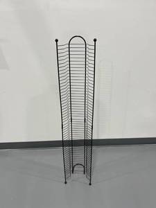 lot 1106 image: Metal Stand Up DVD Rack Hold Up to 50 DVDs