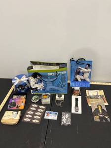 lot 1113 image: Bundle #3 Elvis Presley Pocket Knife, Stickers, Playing Cards, New Watch, Playing Cards, & More