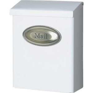 lot 1125 image: Gibraltar DVKW0000 Heavy-Duty Designer Wallmount Mailbox White (Missing Screws)