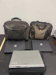 lot 1159 image: Bundle of 3 Laptops wCases (Tested Non-Operating Units Parts Only)