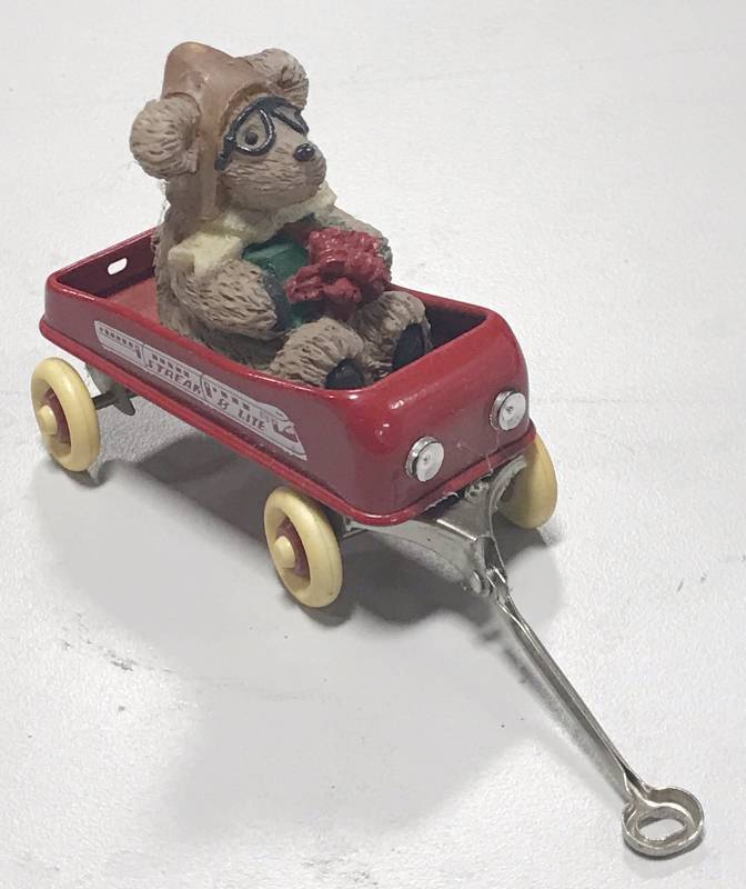 lot 1007 image: CUTE Teddy Bear in a Wagon