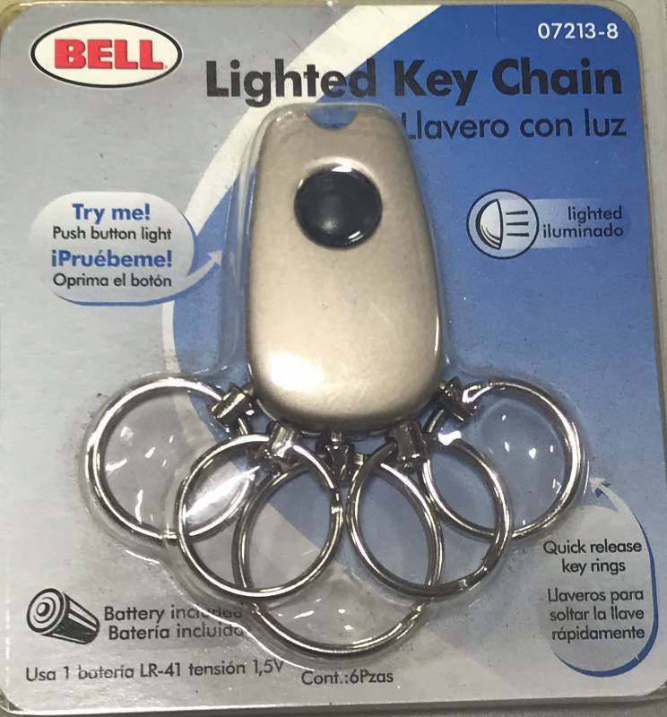 lot 1030 image: LIghted Key Chain in Bubble Pak
