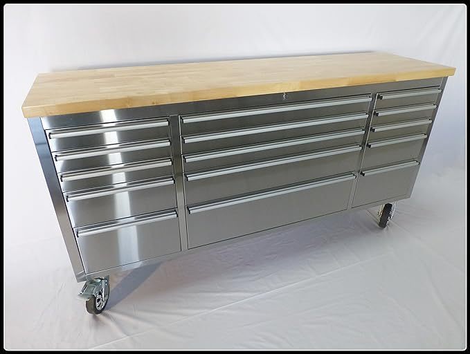 lot 3006A image: Hyxion 72 Inch 15 Drawers Tool Chest - HTC7215W1