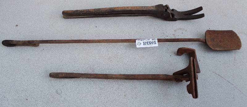 lot 4411 image: Lot of 3 Primitive  Vintage Hand Tools - See Photos