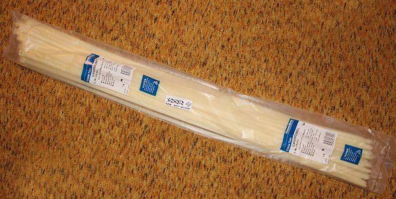 lot 4423 image: One Package of 50 qty. Extra Strength Cable Ties 36 - see photo