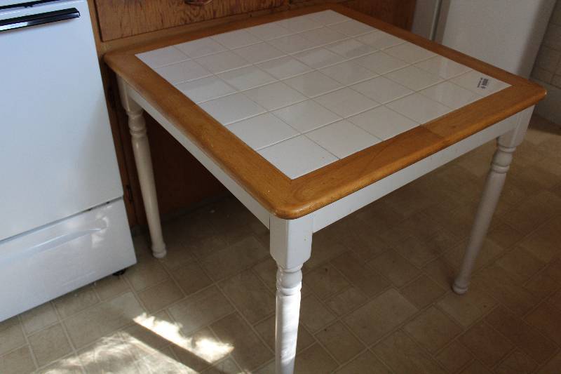 lot 4497 image: Kitchen  Dinette Table - Tile Top - 31 x 31