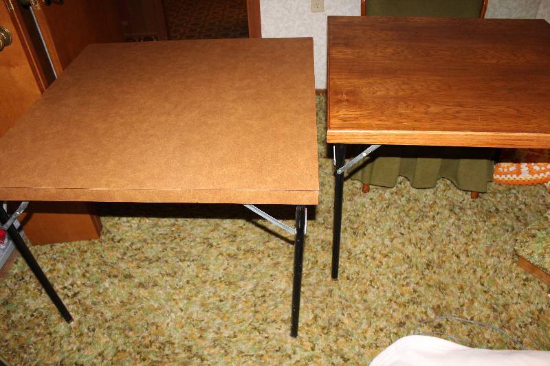 lot 4505 image: Lot of 2 Folding Card Tables - Nice