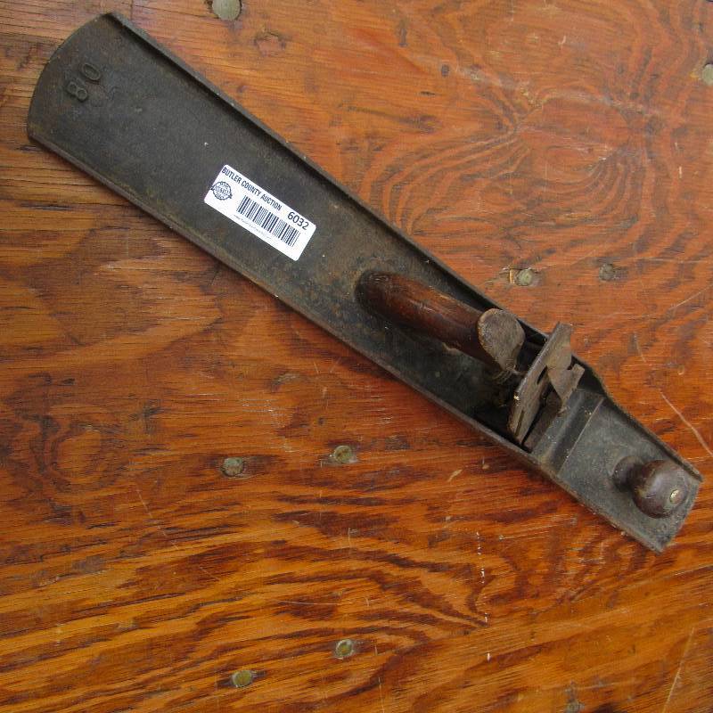 lot 6032 image: Large Wood Plane - Ohio - 80 - Patented Date 8-20-07