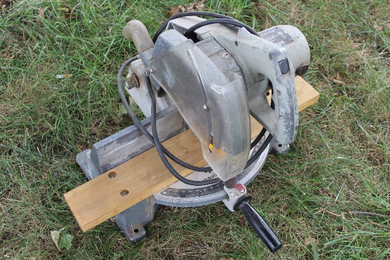 lot 2316 image: Miter Saw - Rockwell International - M# 34-010 - Untested due to lack of electricity. Come check it out on preview day