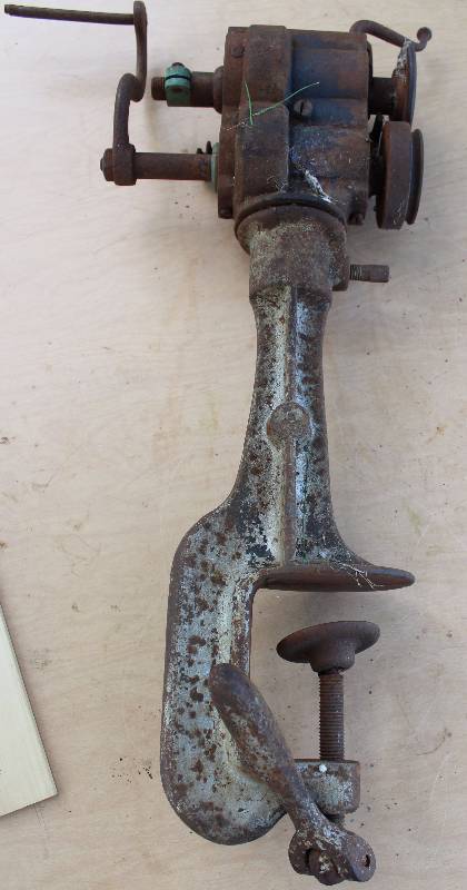 lot 2330 image: Vintage Crimper  Roller - Clamps onto work surface - PATENTED NOV 12 1887