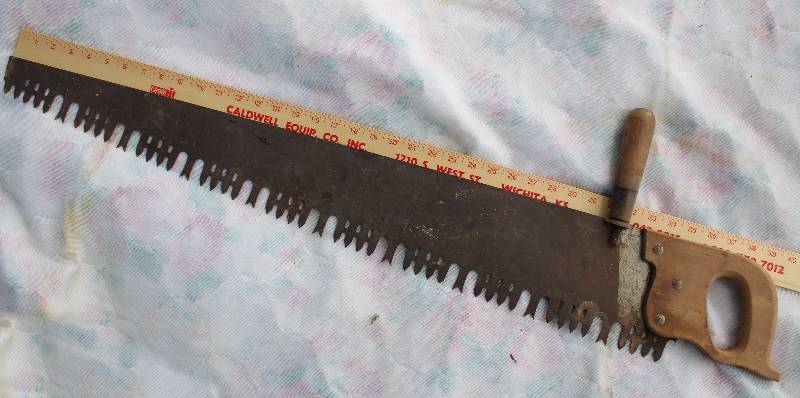 lot 2335 image: Awesome Saw Cool blade with handle on top