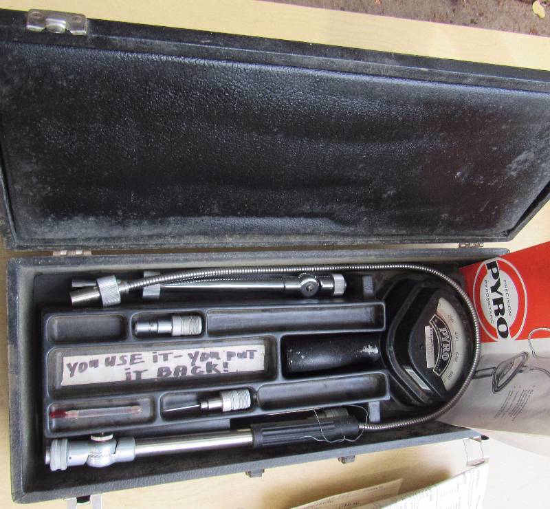 lot 4637 image: Precision Pryo Grometer in box - M#P1963 - appears to be in good working condition