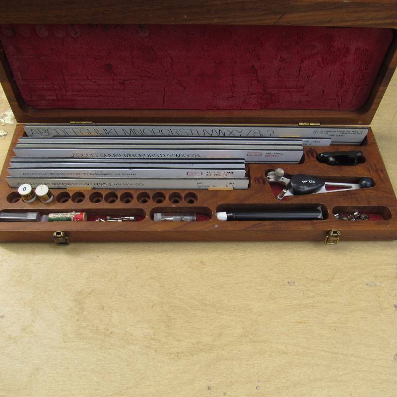 lot 4675 image: Drafting Tools Lettering Template for Mechanical Drawing