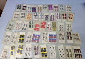 lot 301 image: Lot of 50 Vintage Assorted MNH Stamp Plate Blocks