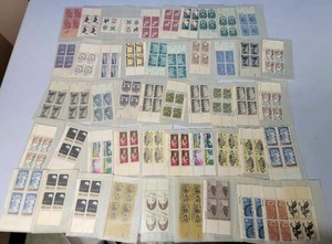 lot 302 image: Lot of 50 Vintage Assorted MNH Stamp Plate Blocks