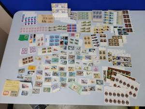 lot 306 image: Large Lot of Assorted Stamp Plate Blocks, Partial Sheets, and Assorted Game Bird Hunting Conservation Stamps