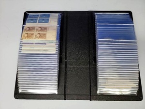 lot 308 image: Vintage White Ace U.S. Plate Block Stamp Album - Partially Filled With Assorted MNH Plate Blocks and Loose Stamps