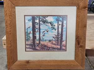 lot 392 image: Richard E. Bishop Quail in Flight 25.5 x 27 Framed Print