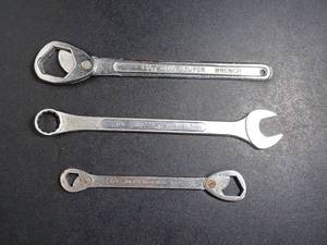 lot 408 image: Lot of 3 Wrenches - Sparta USA 78 12 Point Combination Wrench CC-28 Super Spanner 23-32 Adjustable Multi Super Wrench 1316 to 1 14 & St pChrom Vanadium 15-22mm - 9-14 mm, 38�� - 1316�� Multi Wrench