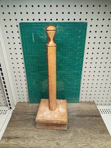 lot 5025 image: 16 OakWalnut Stand-Up Paper Towel Holder