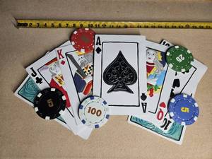 lot 5035 image: Vintage metal poker wall decor