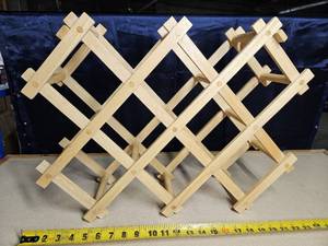 lot 5062 image: BambooWooden Wine Rack