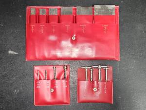 lot 434 image: Set Lufkin Adjustable Parallel Gauge Block Bars & Starrett Telescoping Gauges