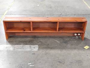 lot 443 image: Wooden Bookshelf Headboard For Twin Bed 50 x 13.75 x 5.5