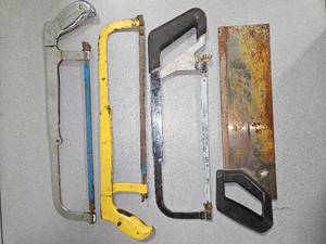 lot 5149 image: 3 Hacksaws and 1 Hand Saw